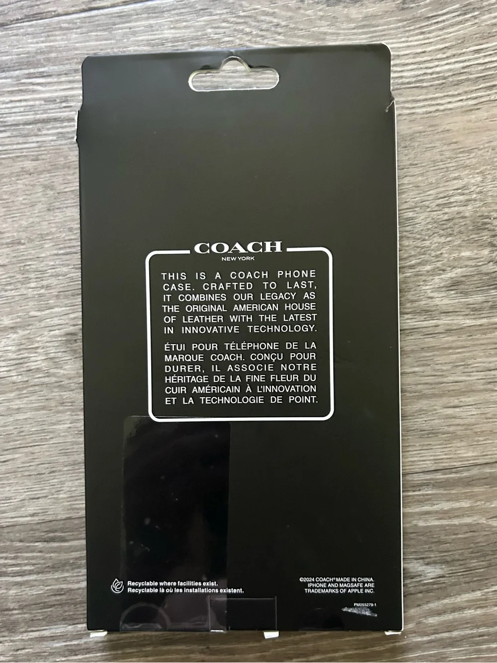 COACH Clear iPhone 16 Pro Max Case with Pink Dino Motif